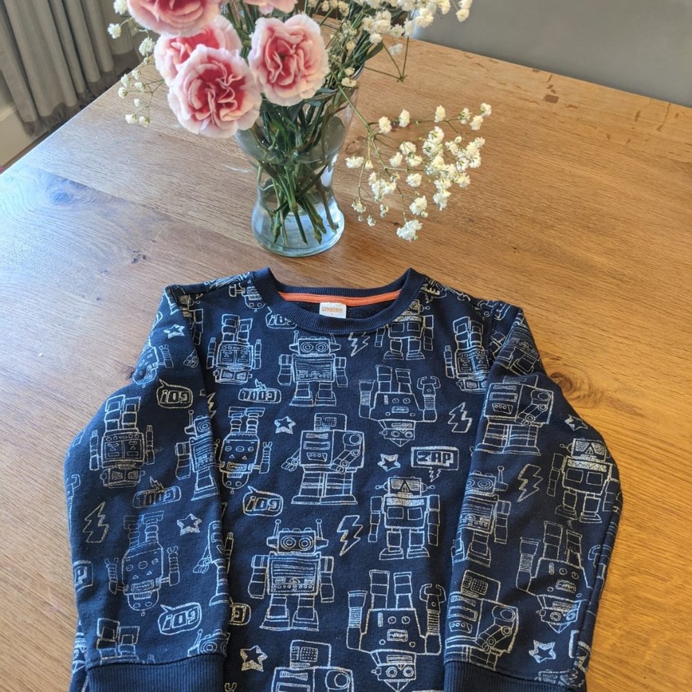 Gymboree sweater with robots